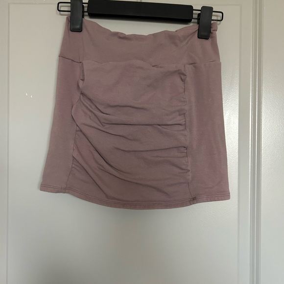 Free People Dresses & Skirts - Free People Ruched Mauve Women's Mini Skirt